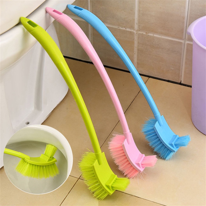 Schoon Toilet Borstel Plastic Lange Steel Dubbelzijdige Dode Hoek Zacht