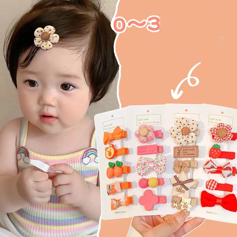 baby hair clip 03 years A small amount of hair cute kids hair accessories Shopee Philippines