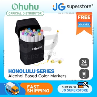 Ohuhu Brush & Chisel 72 Colors Dual Tips Alcohol Art Markers Y30-80401