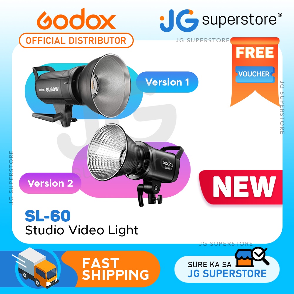 Godox SL60W / SL60II Daylight / Bi Color LED Video Lamp Light SL60