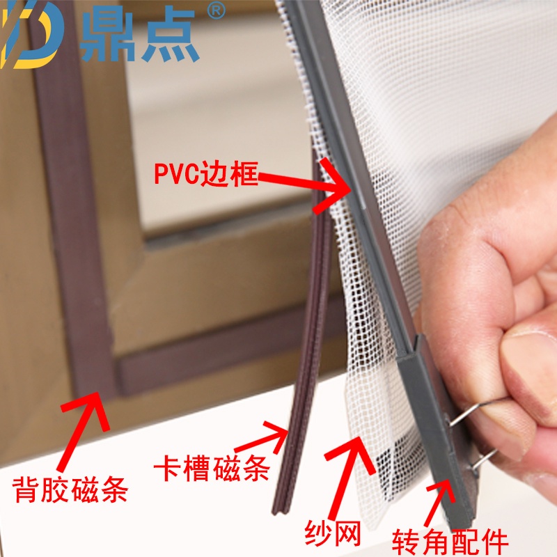 Ready Stock Magnetic Window Screen Frame Hard pvc Window Screen Frame ...