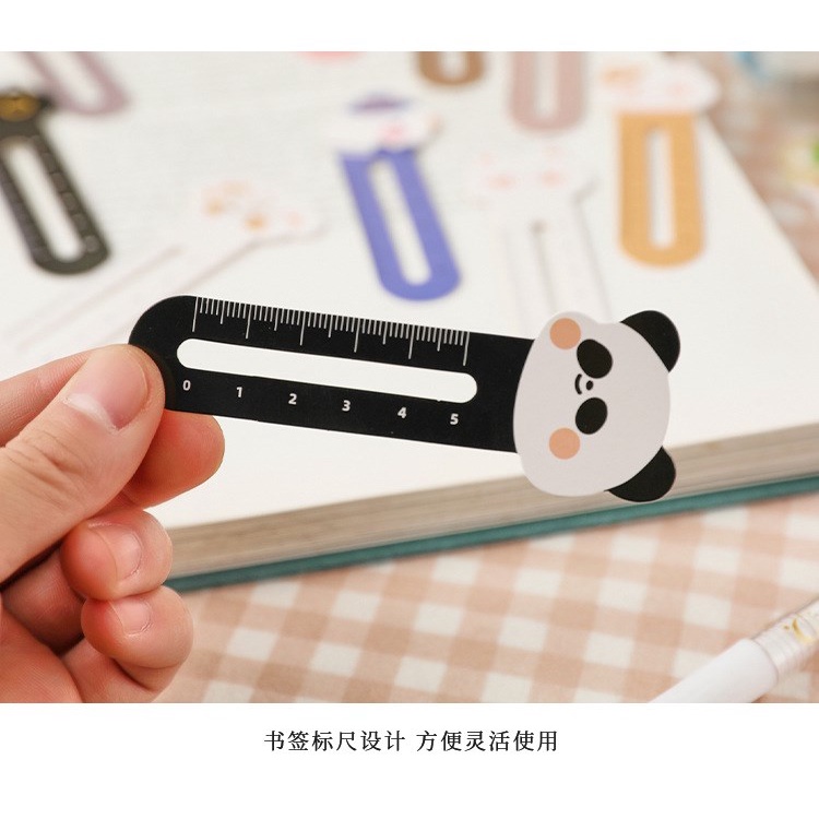 30 pieces Cute Animals Bookmarks Funny Page Markers With Ruler For Kids ...