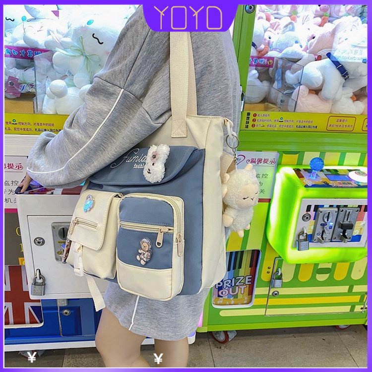 YoYo Korean Shoulder Bag Tote Bag Nylon Shoulder School Bag Fashion