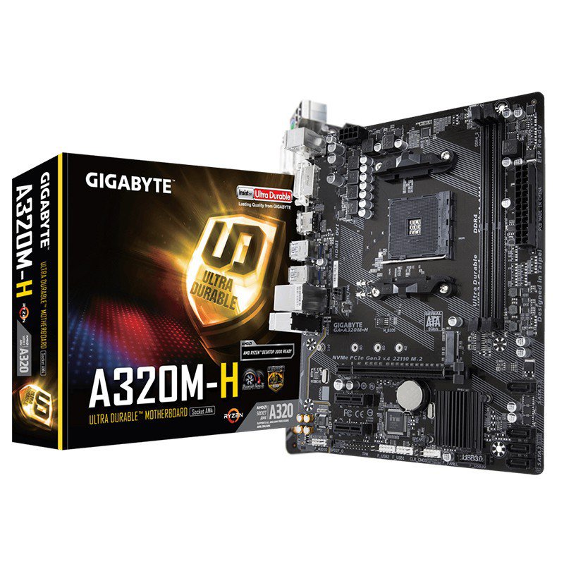 Gigabyte motherboards A320M-S2H Aorus elite sculpture compatible with  Socket AM4 DDR4 support CPU graphics card second g