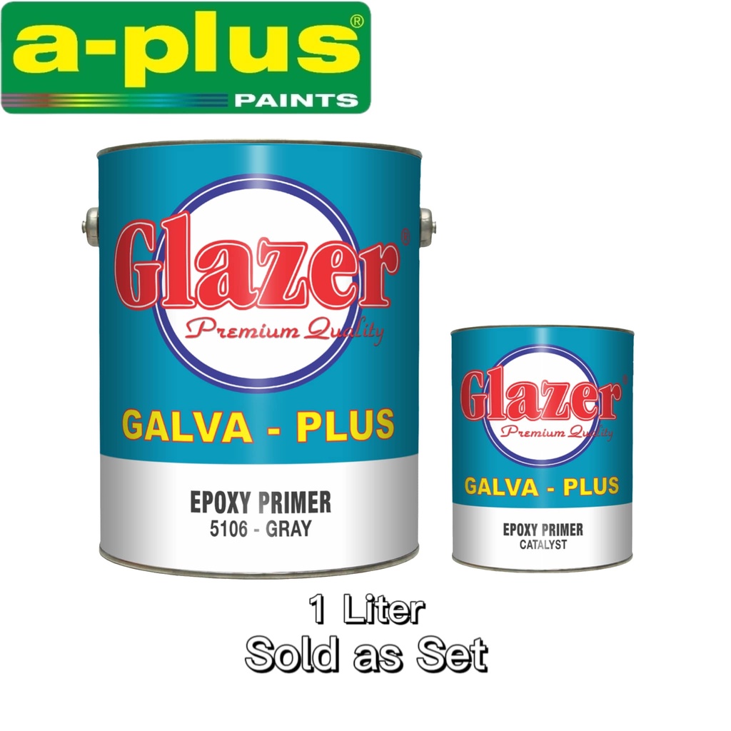 Glazer Epoxy Primer Gray with Catalyst 1 Liter Shopee Philippines