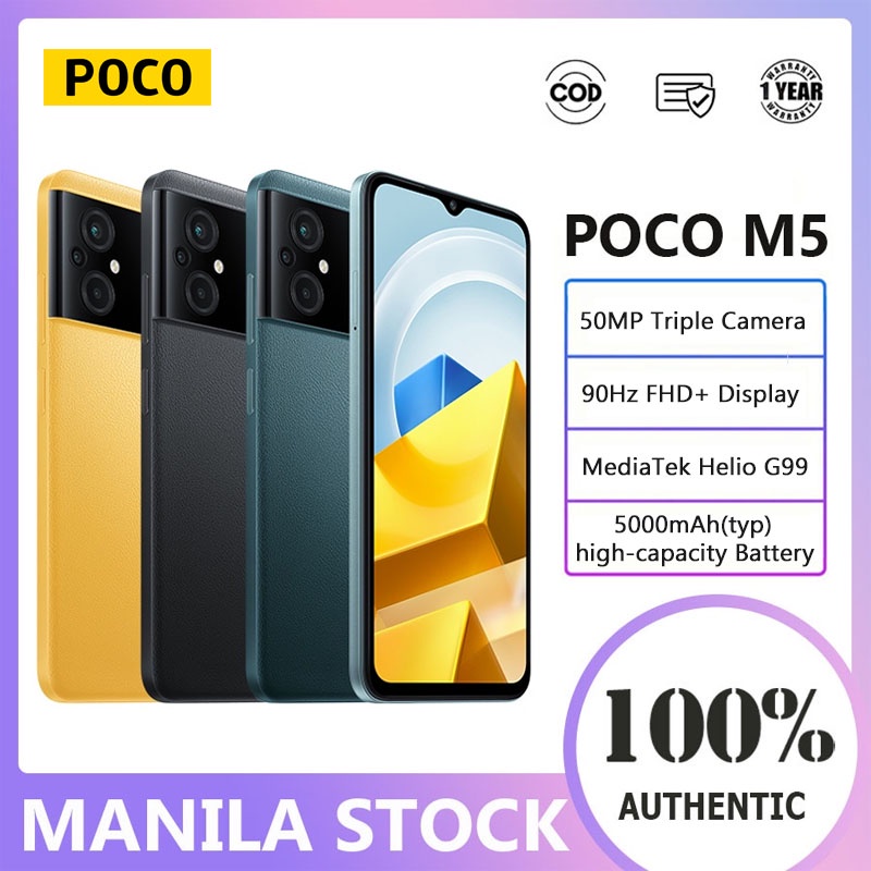 Poco M5 64gb 128gb Global Version Mediatek Helio G99 50mp Triple Camera Ai Face Unlock 1935