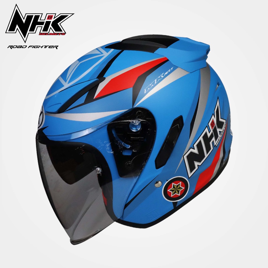 NHK HELMET R1 ESTRELLA GALICIA OPEN FACE (DUAL VISOR) | free NHK ...