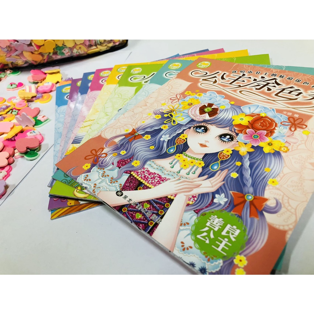 Quality　Book　Giveaways　For　High　Kids　Kid　Princess　Philippines　MINI　Book　Coloring　Prints　Girls　Shopee　LS　COD#Coloring