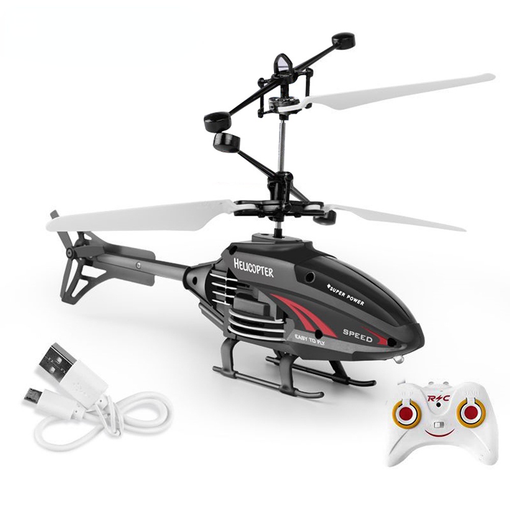 Helicopter RC Toys Mini Drone Rechargeable Infrared Induction Remote ...