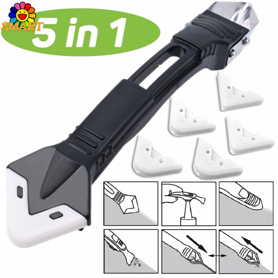 Silicone Remover Sealant Smooth Scraper Caulk Finisher Grout Kit Tools
