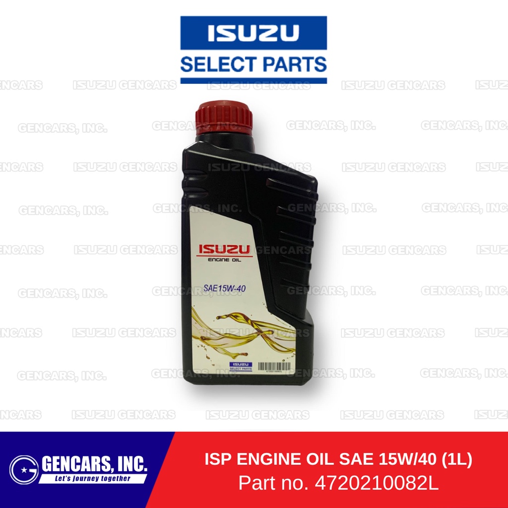 Isuzu Select Engine Oil 15W/40 Liter (4720210082L) (Isuzu Select Parts) Shopee Philippines