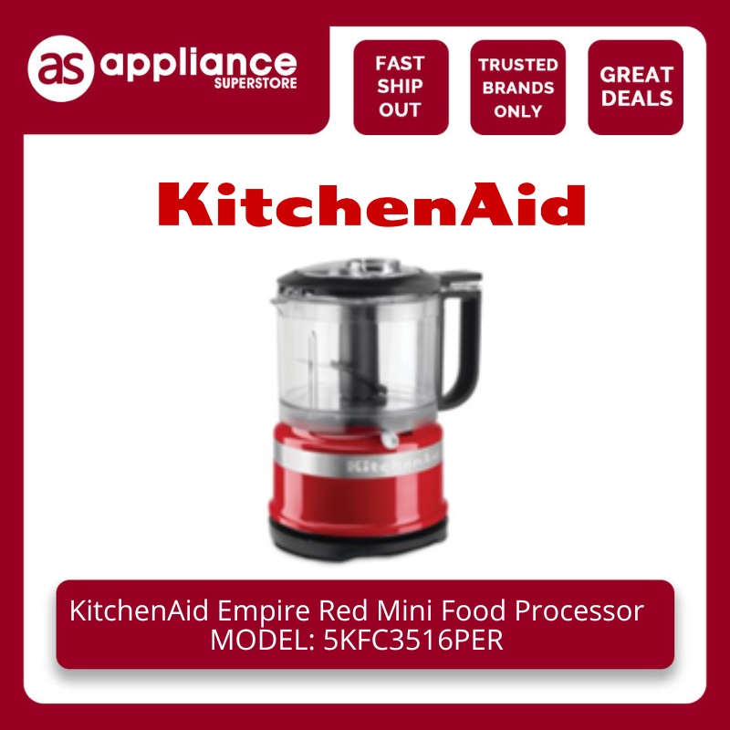 KitchenAid Empire Red Mini Food Processor 5KFC3516PER Shopee Philippines