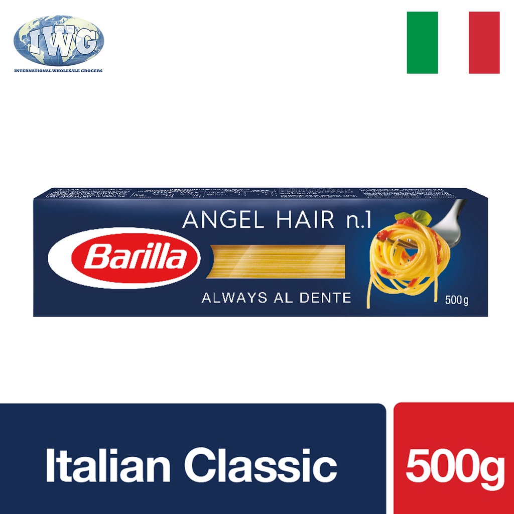 IWG BARILLA Italian Pasta Angel Hair 500g | Shopee Philippines
