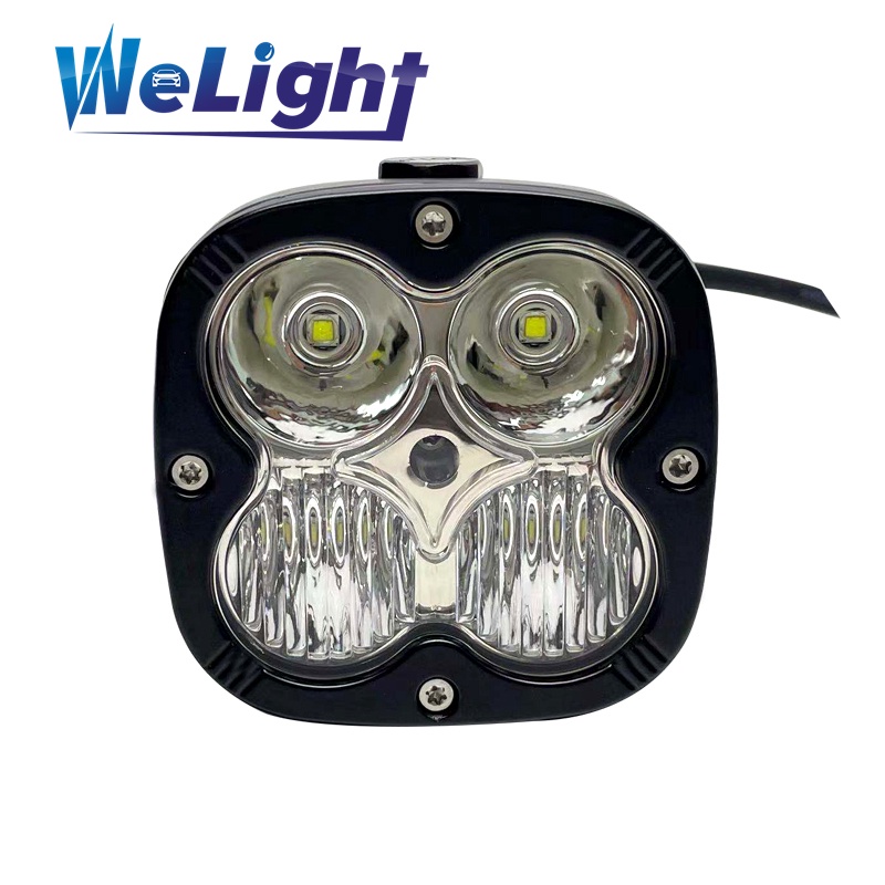 2X 3in Flush Mount Driving LED Work Light Bar Yellow White