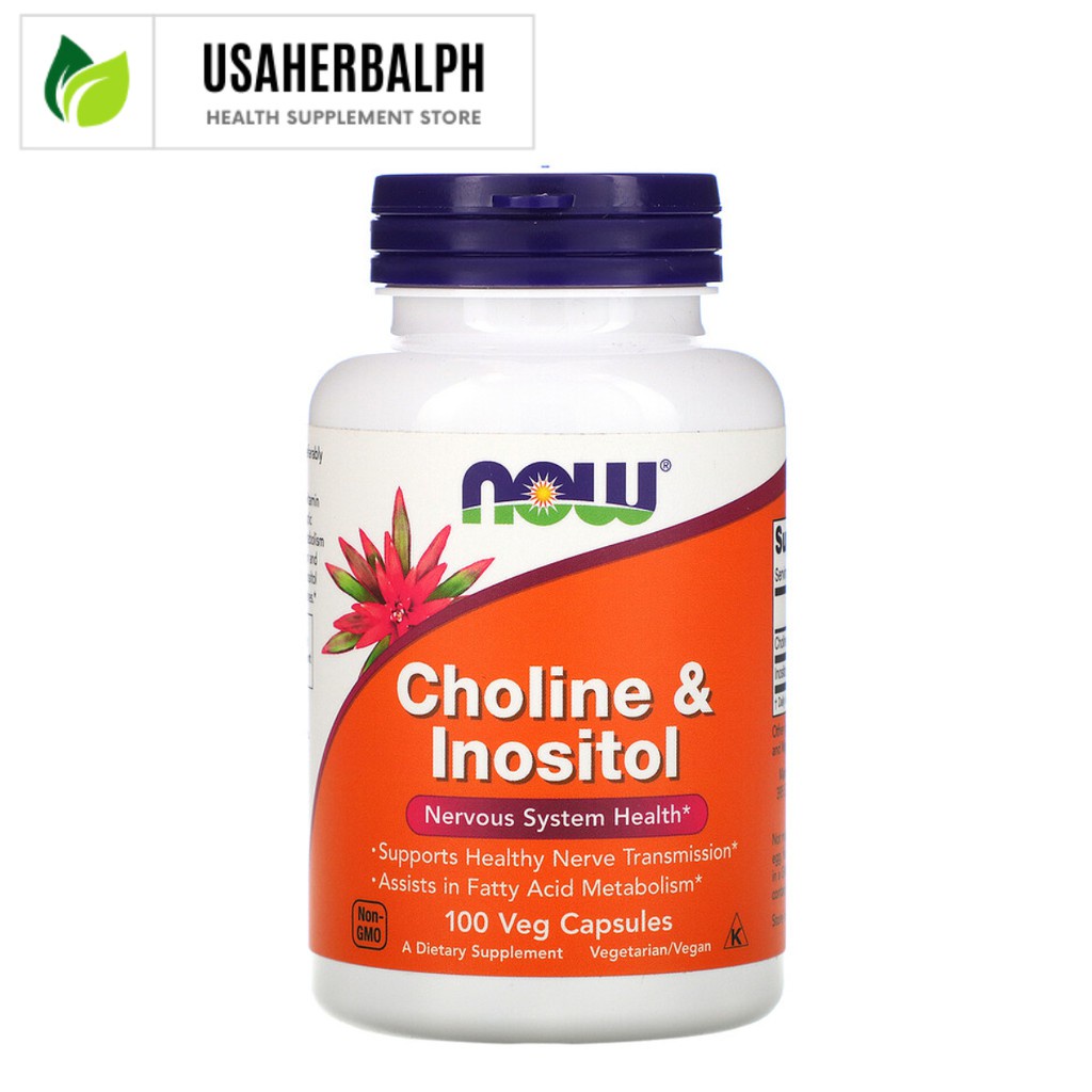 Now Foods, Choline & Inositol, 500 mg, 100 Capsules | Shopee Philippines