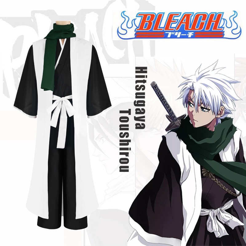 Anime BLEACH Cosplay Hitsugaya Toushirou Costume 10 Squad Captain's