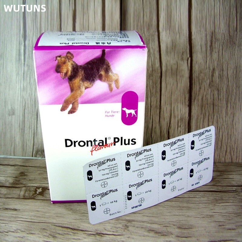 WUTUNS Drontal Plus 1 Tablet Tasty Dewormer Tablets for Dogs DEWORMER