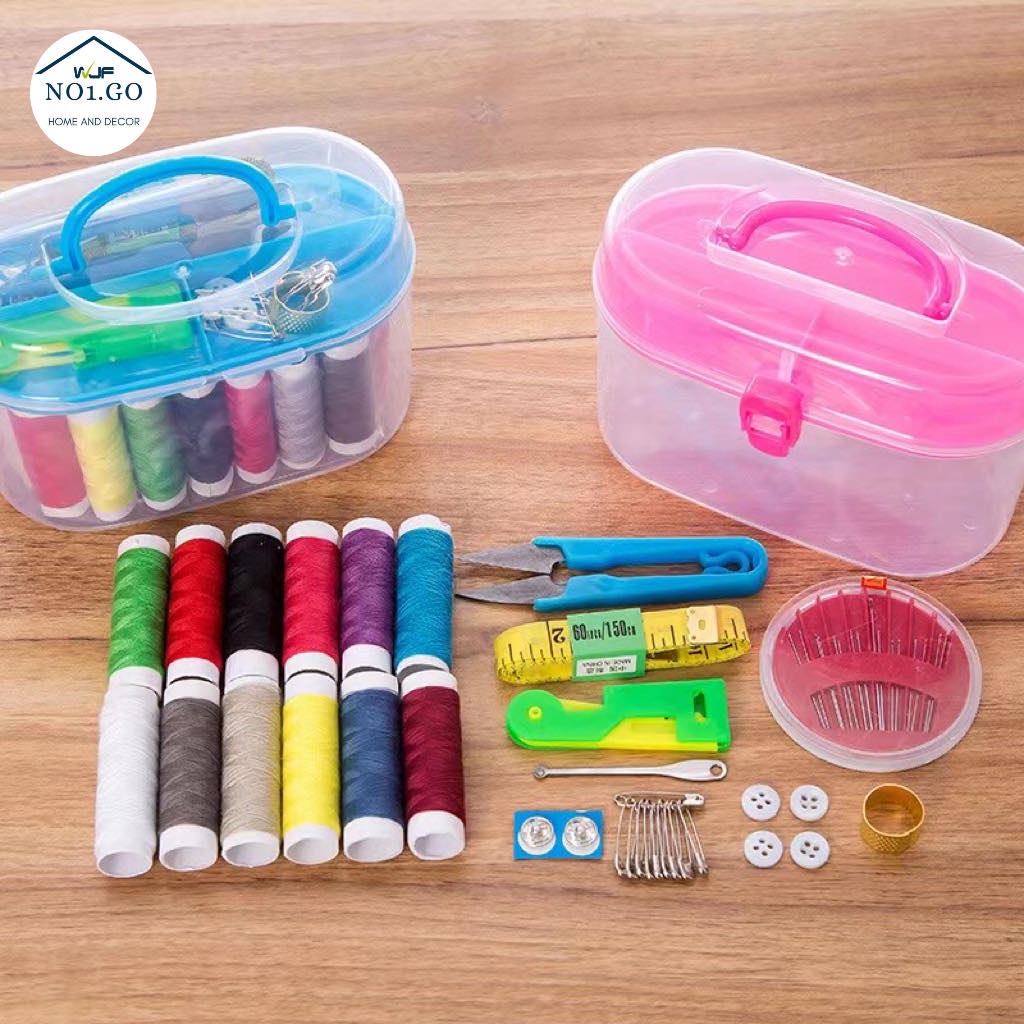 10 in1 Sewing Kit Box Set Small Household Sewing Tools Portable Sewing