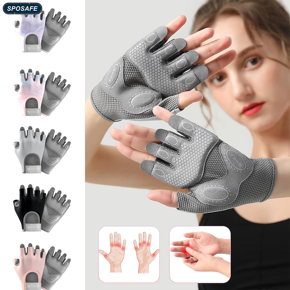 Sposafe 1Pair Work Out Gloves for man woman Gym Gloves for