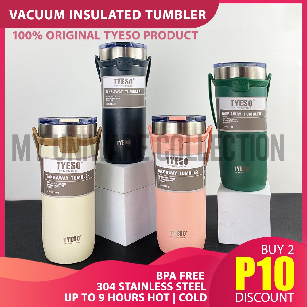 Tyeso Tumbler Stainless Steel Insulated Vacuum Thermos Coffee Mug Water