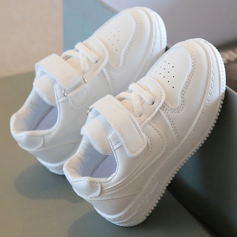 White Shoes For Kids Boys Rubber Shoes Korean Kids Shoes For Girls ...