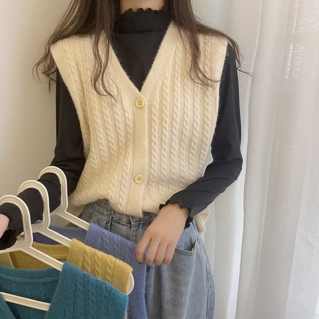 sleeveless sweater cardigan