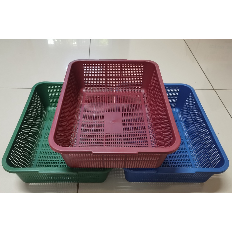 Multipurpose Plastic Basket Tray Rectangular Storage Trays Organizer ...