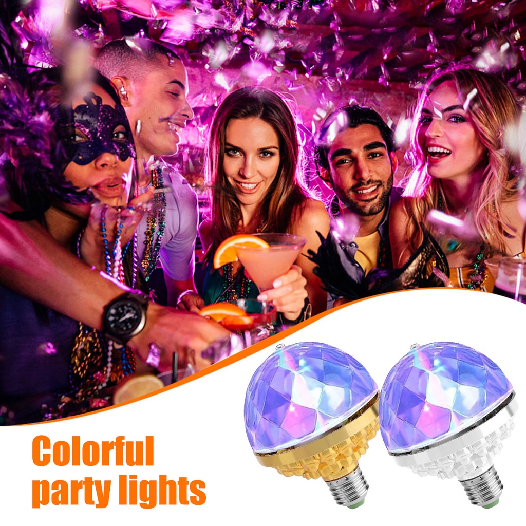 E27 Disco Rotating Ball Lamp Party Light Dj Dancing Magic Crystal Ball ...