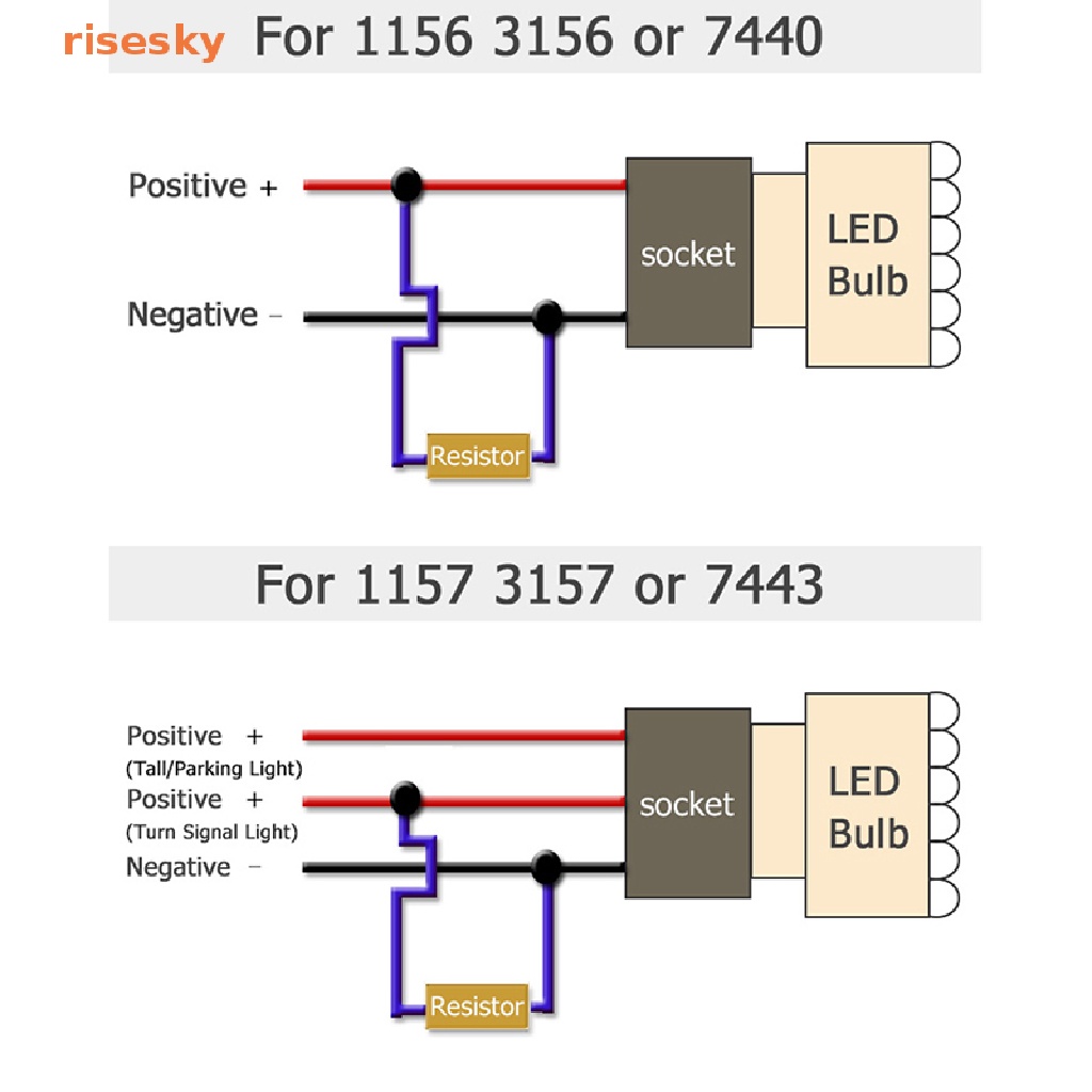 [risesky] 1Set 6 8 Ohm 50Watts Aluminium Housed High Power Decoder