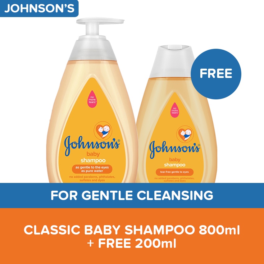 Johnson's Baby Shampoo Sulit Pack (800ml + FREE 200ml) Shopee Philippines