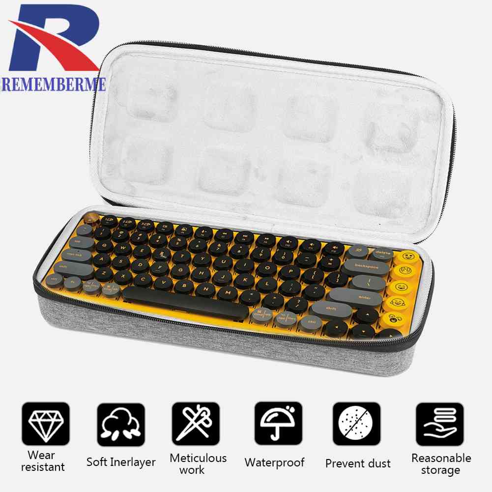 Hard EVA Carrying Case Waterproof Wireless Keyboard Bags for Logitech