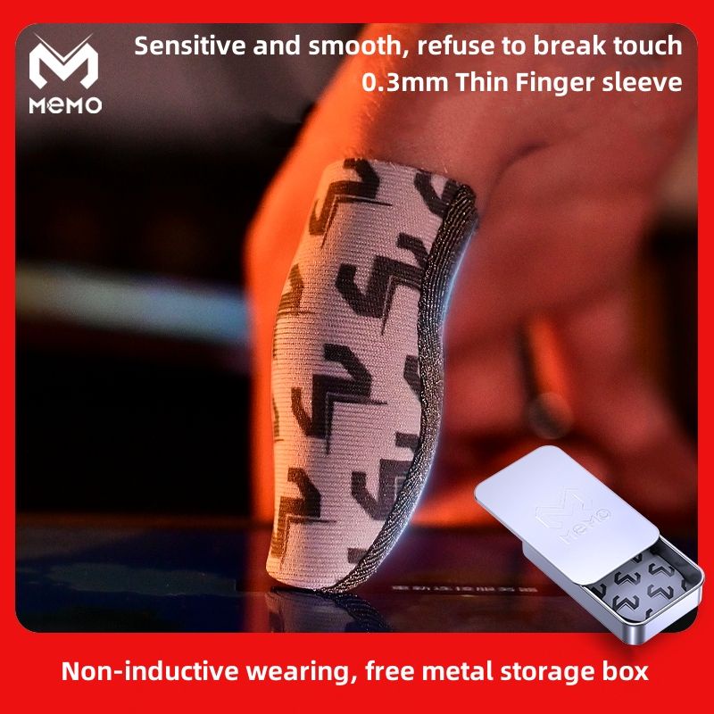 MEMO original New Silver Fiber finger sleeves for mobile gaming custom