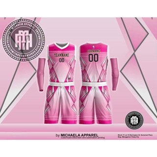 127 HG PINK FIRE BASKETBALL FULL SUBLIMATION JERSEY #customizedjerseyu