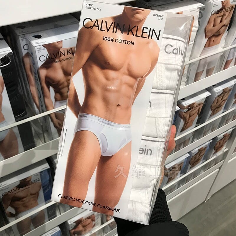 Calvin Klein Classic Men's Underwear 4-Pack Cotton Briefs Calvin