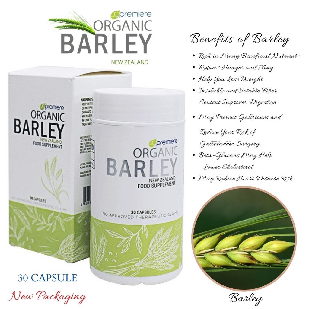 JC Premiere Organic Barley Capsule Shopee Philippines
