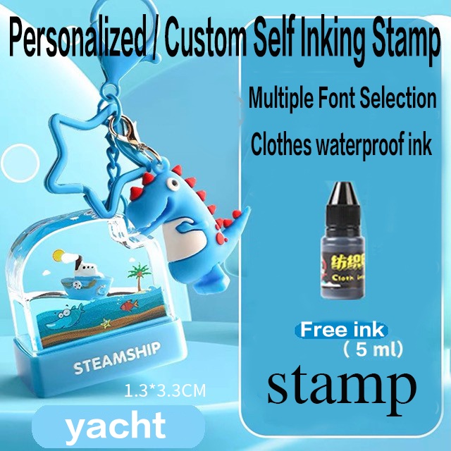 Stamp Personalized 【Free ink】/ Custom Self Inking Stamp | Shopee ...
