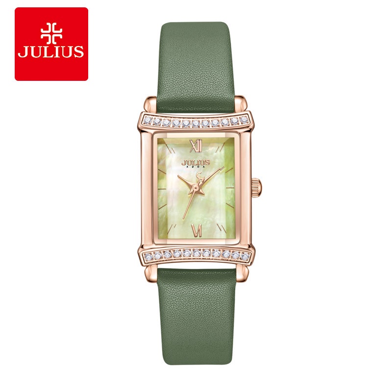 JULIUS Julius Women's Rectangular Waterproof Quartz Watch Women's JA ...