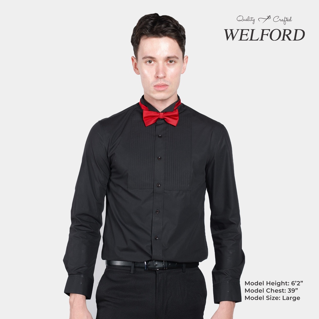 Plain Long Sleeves TUXEDO Polo R Tuxedo by Welford Slim Fit For Men Shopee Philippines