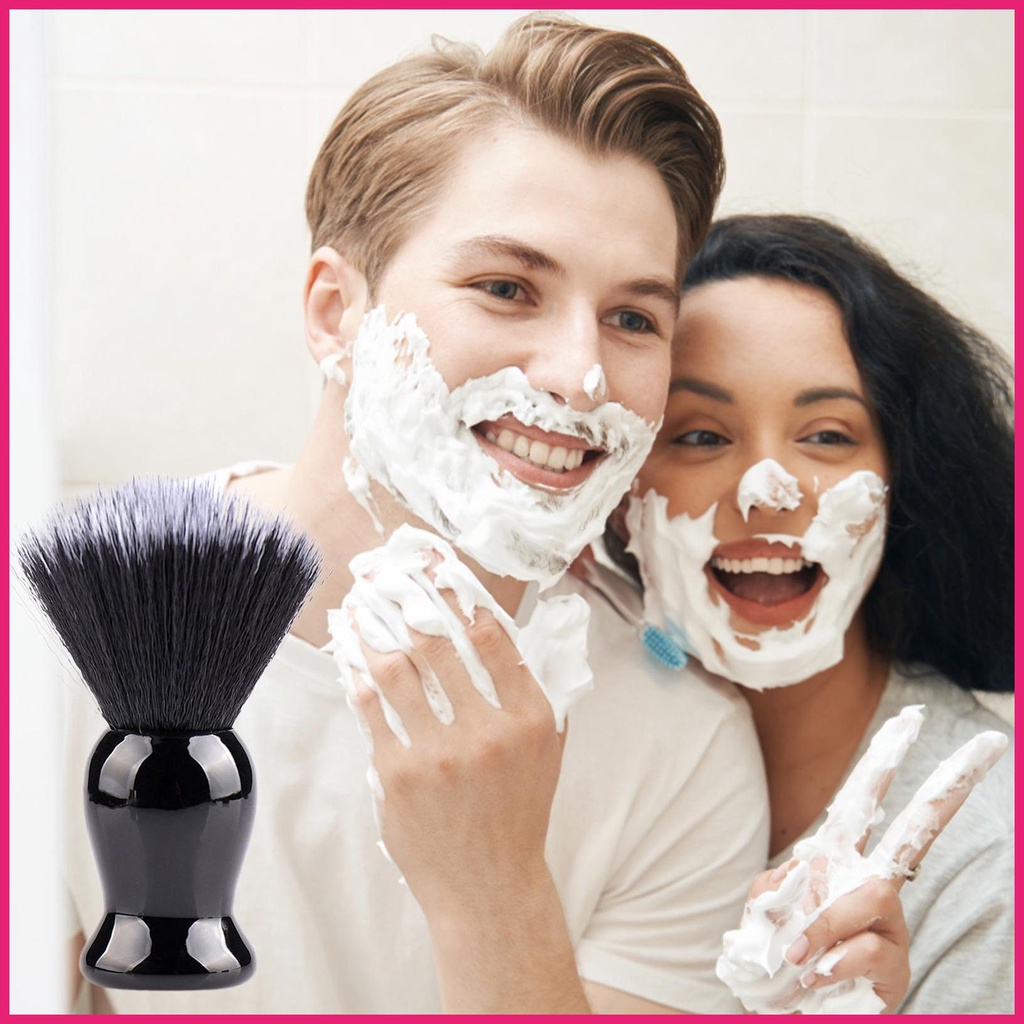 Shaving Soap Brush Travel Size Shave Brush ABS Handle Safety Shaving