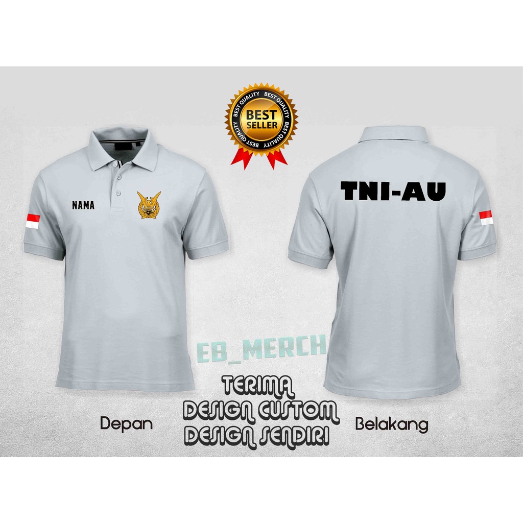 Neat POLO Shirt TNI Collar Shirt Cool Air Force Men Women (CUSTOM Name ...