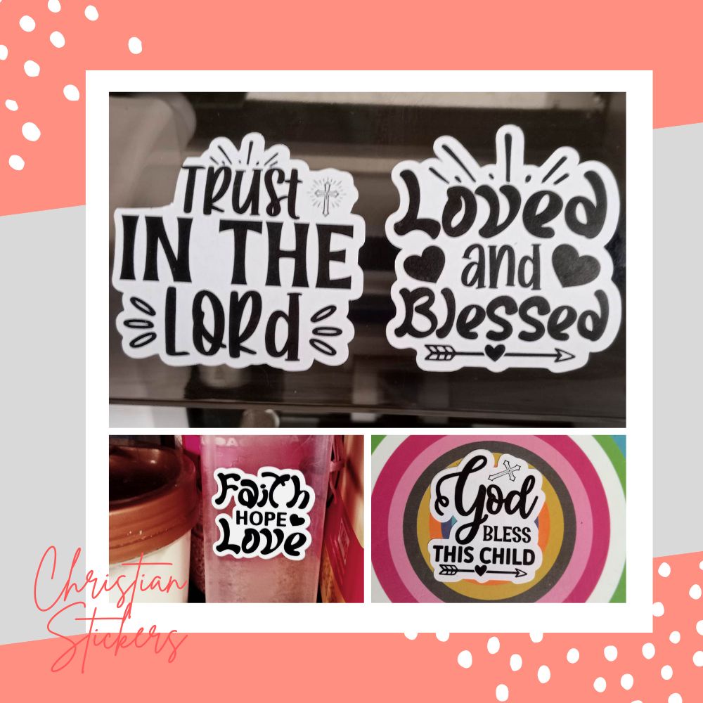 15pcs Christian Stickers for Journal, Diary, Devotional, Scrap booking ...