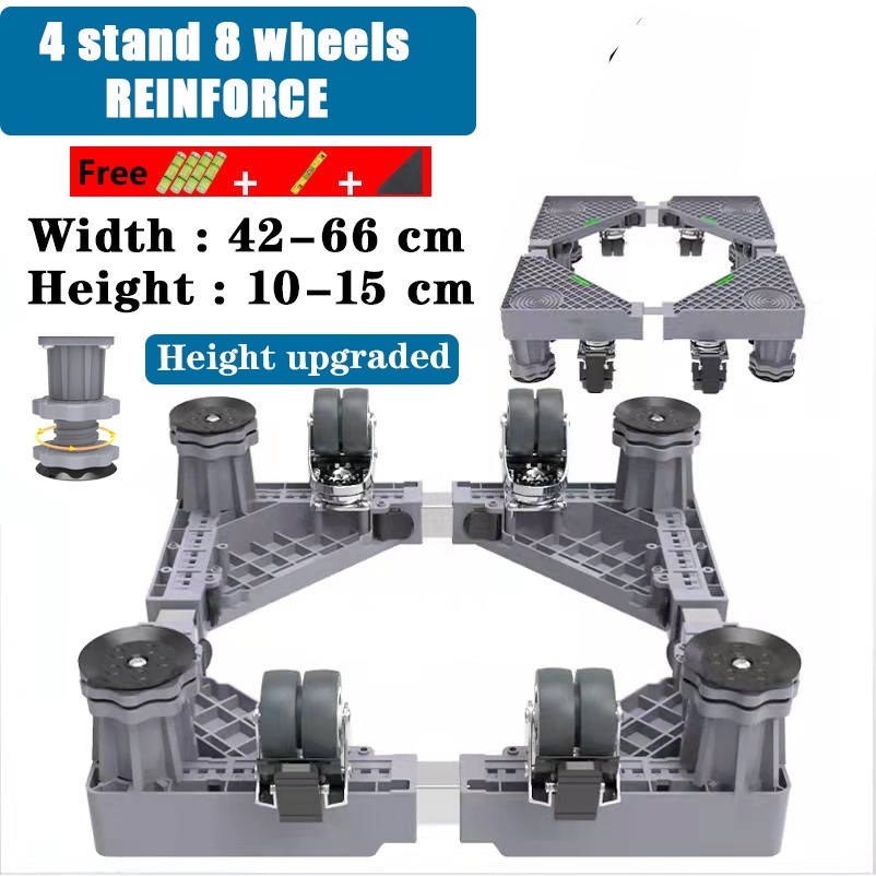 Washing Machine Stand With Wheels Heavy Duty Refrigerator Stand Washing ...