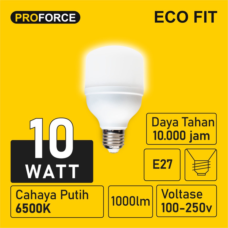 Proforce Eco Fit LED Bulb 10watt 1000 Lumen | Shopee Philippines