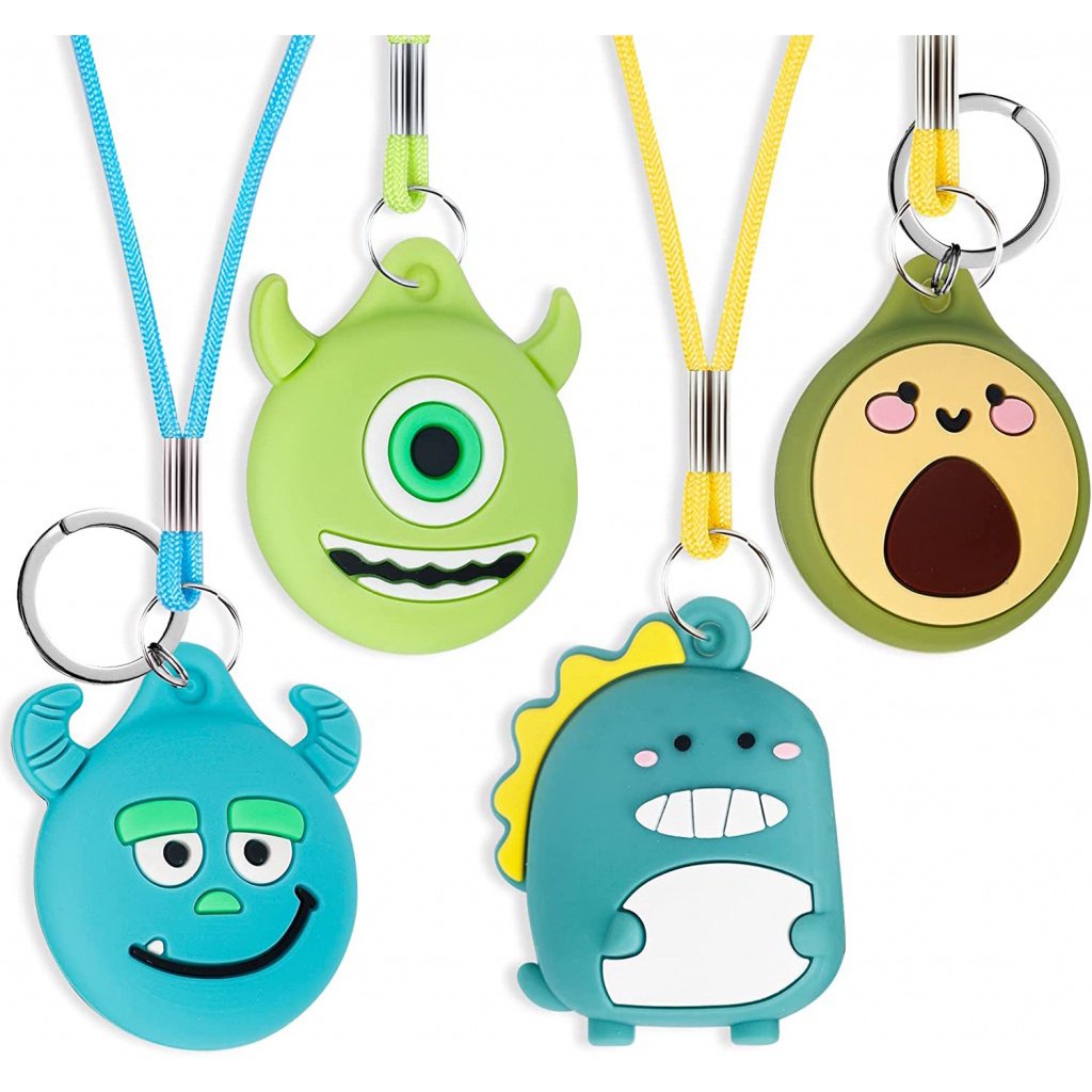 Kids AirTag Necklace with Adjustable Stopper, Air Tag Holder Case for