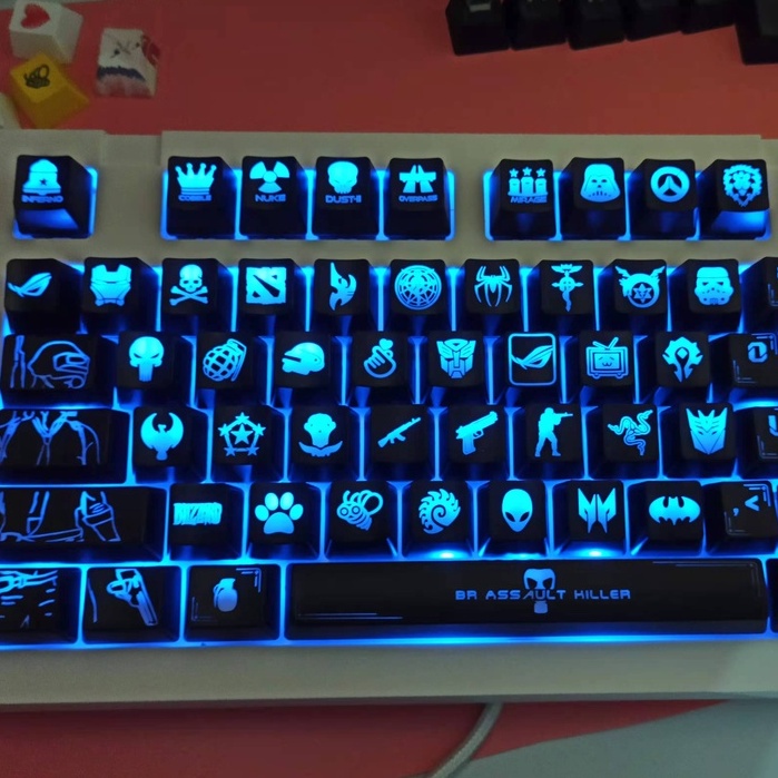 1PCS ABS Translucent Keycap Backlight CSGO ROG DOTA2 Mechanical ...