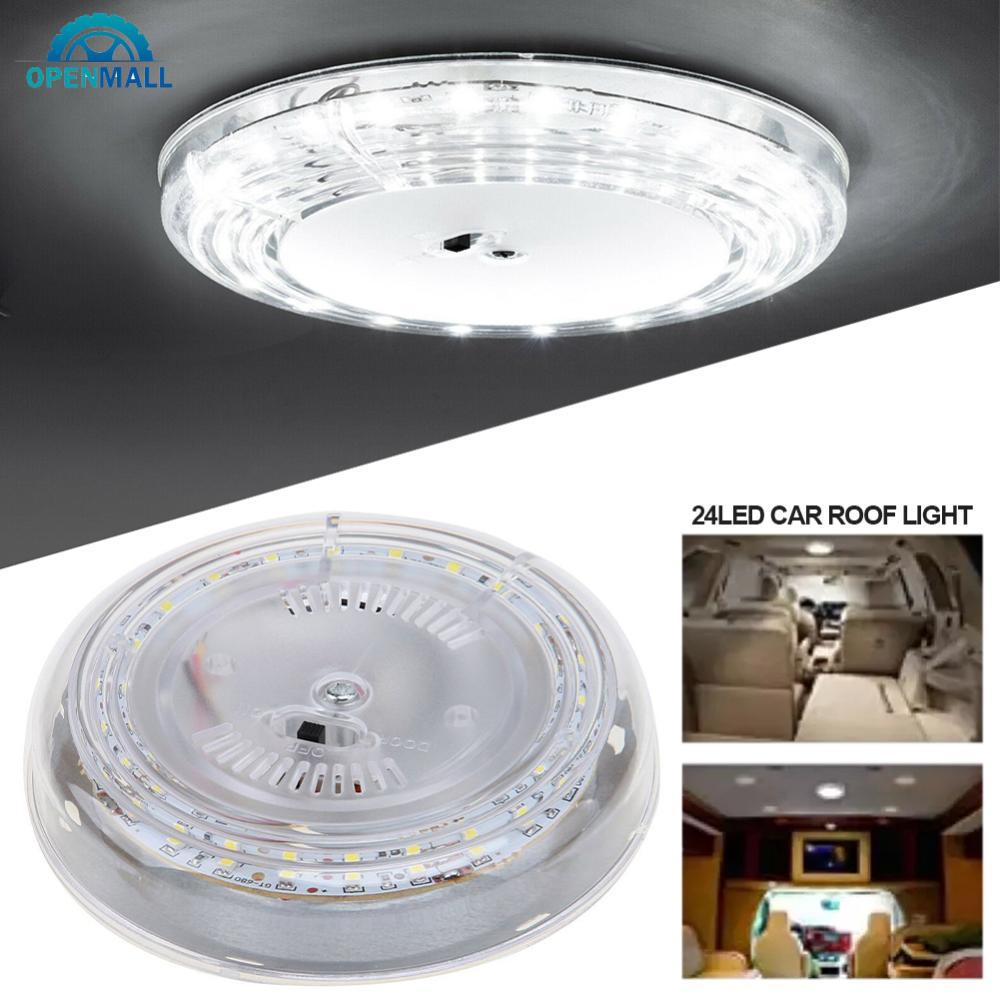 OPENMALL 24LED Car Roof LED Interior Light Dome Reading Light Indoor ...