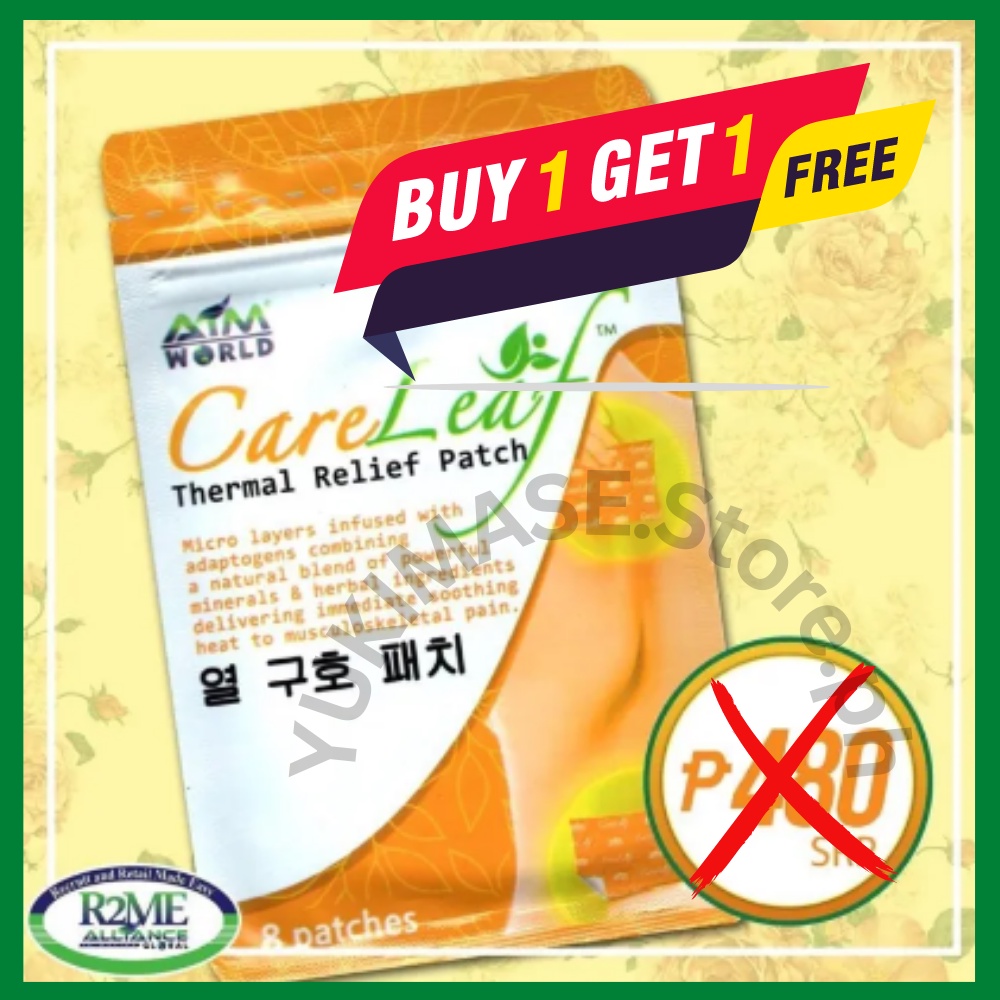 Aim Global CareLeaf Care Leaf Thermal Relief 8 Patches 1 PACK Shopee