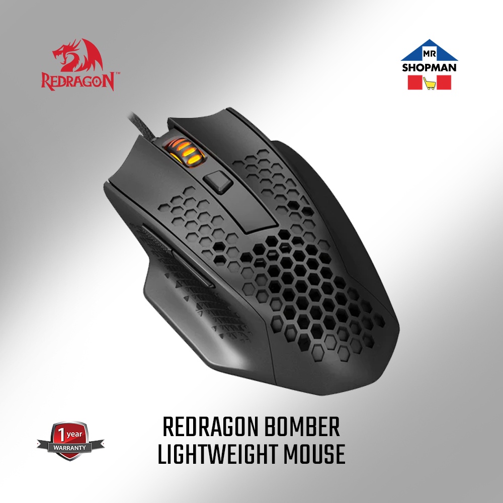 Redragon M722 Bomber Lightweight Honeycomb Mouse | Shopee Philippines