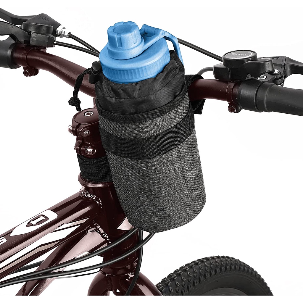 Insulated Cooler Bike Water Bottle Holder Handlebar Drink Holder Bike