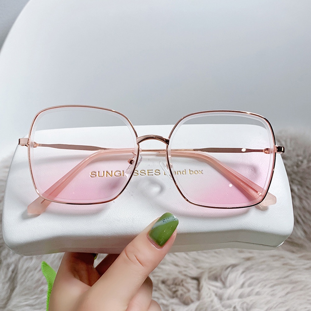 New Sunglasses For Women Fashion Rimless Beach Gradient Sunglass